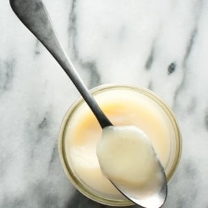 Wild duck fat in a jar