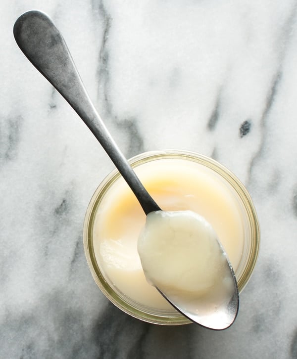 Wild duck fat in a jar