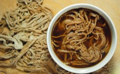 venison broth with noodles