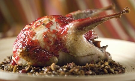 glazed roast grouse