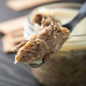 Close up of duck rillettes.
