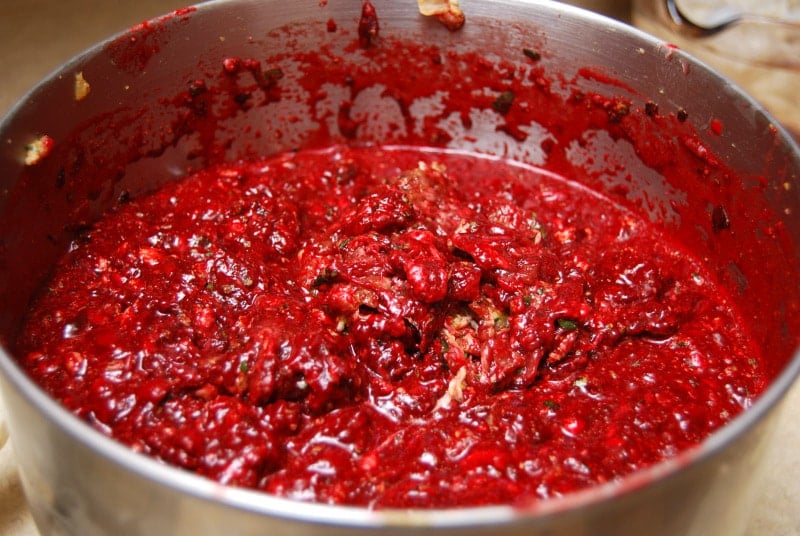 blood sausage mixture in bowl