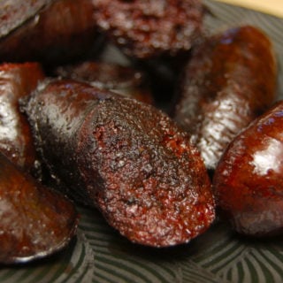 cooked blood sausage