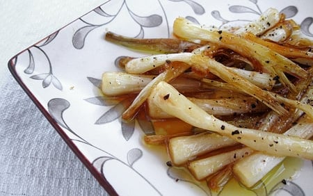 sweet and sour ramps or wild leeks