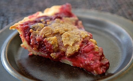 slice of wild plum pie