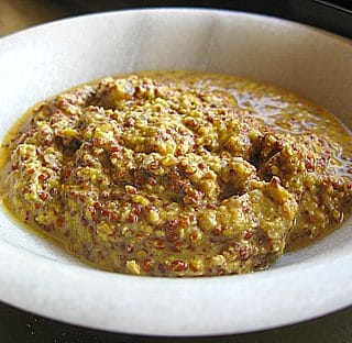 A bowl of country style mustard