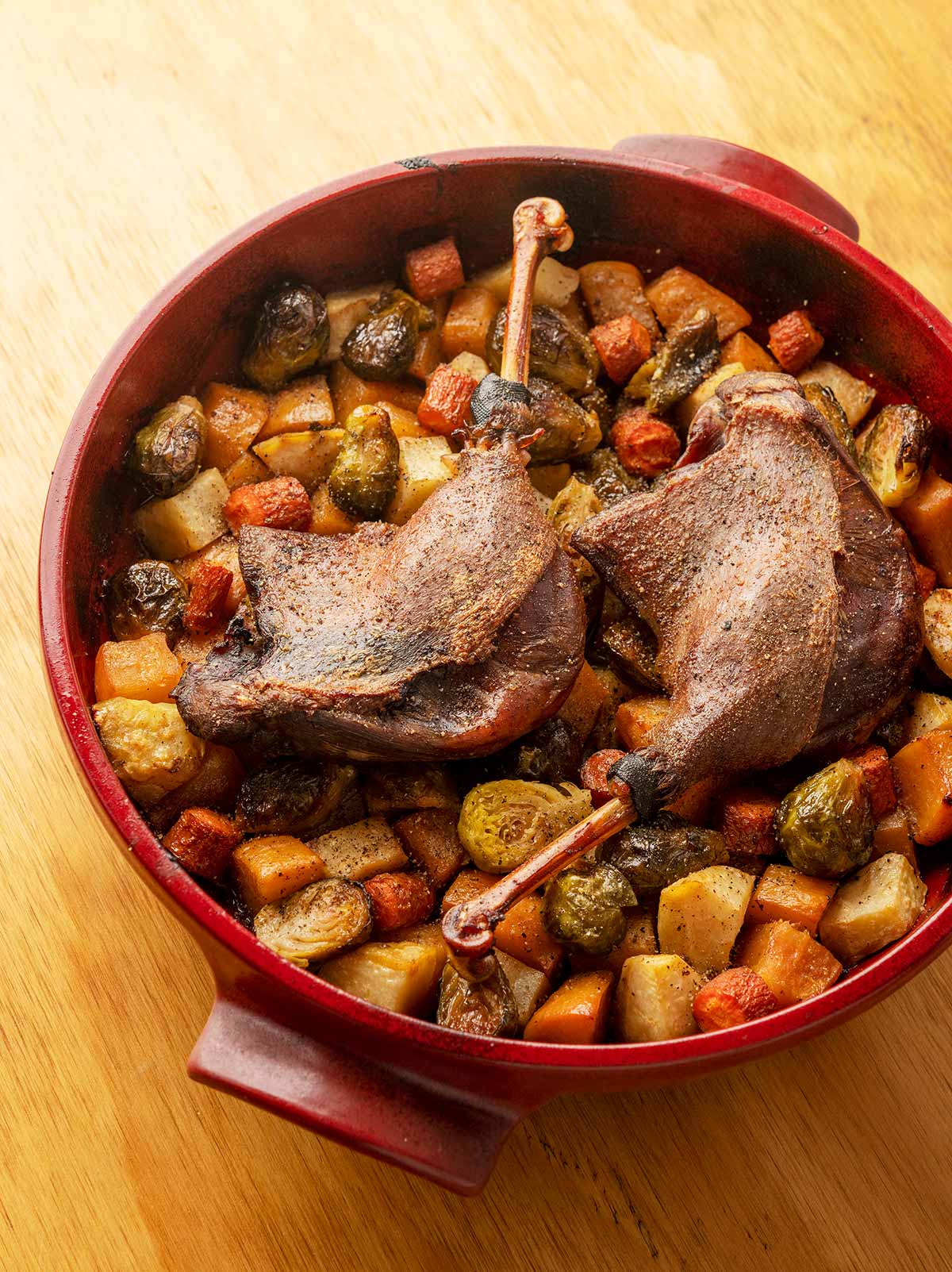 Goose In Pot Cooking