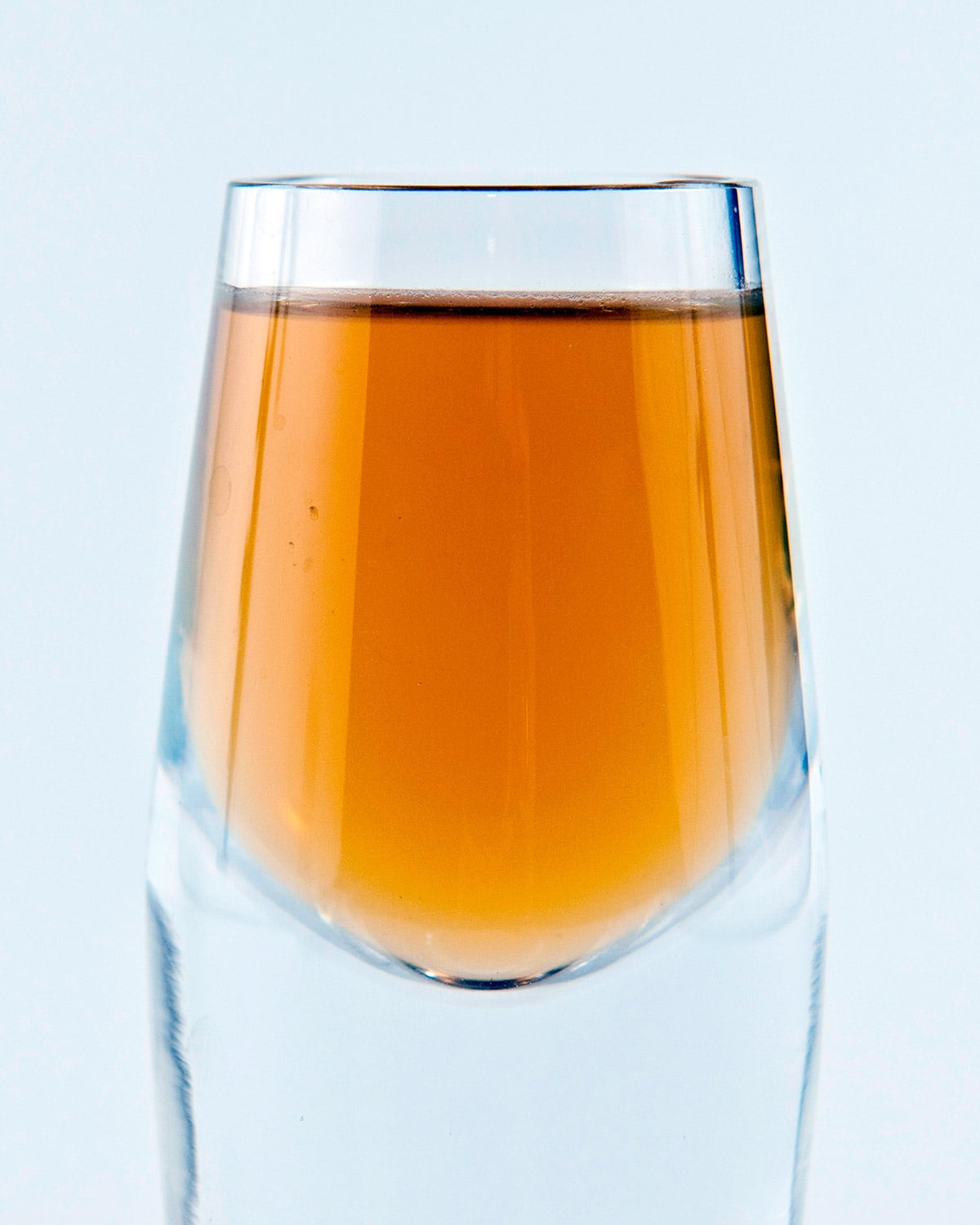 A glass of consommé