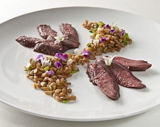 shartail grouse with farro recipe