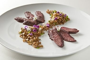 shartail grouse with farro recipe