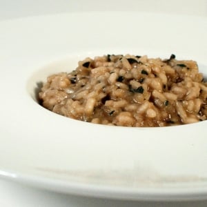 A bowl of turkey risotto