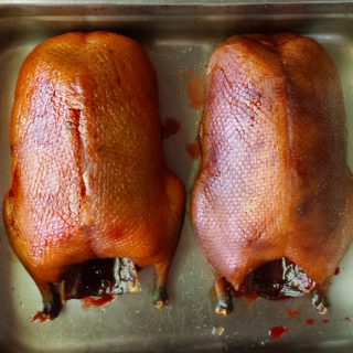 two smoked ducks