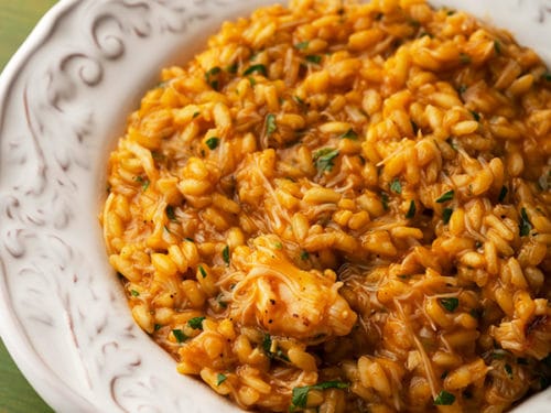 Crab & saffron risotto recipe