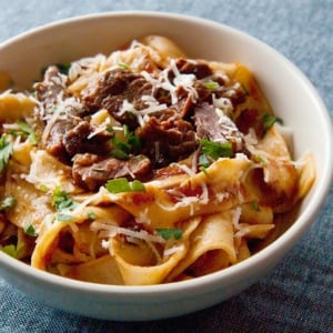 hare ragu with pappardelle