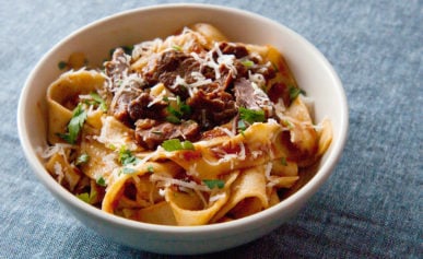 hare ragu with pappardelle
