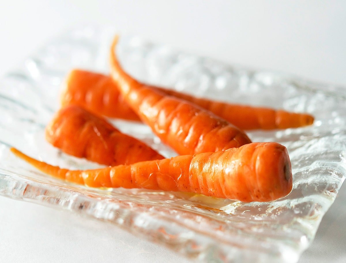 fermented carrots on a plate
