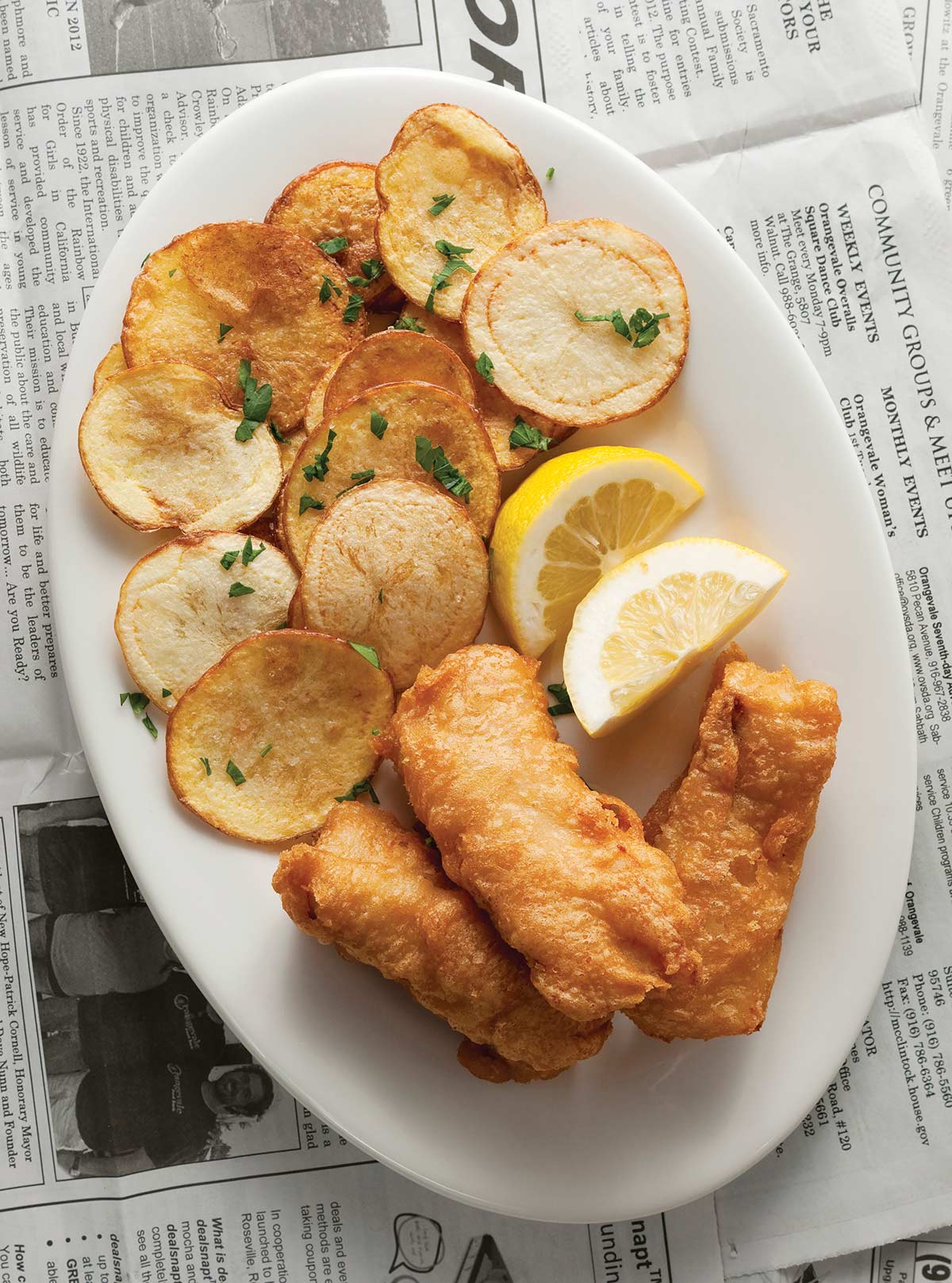 Halibut Fish and Chips - Beer Battered Fish Recipe