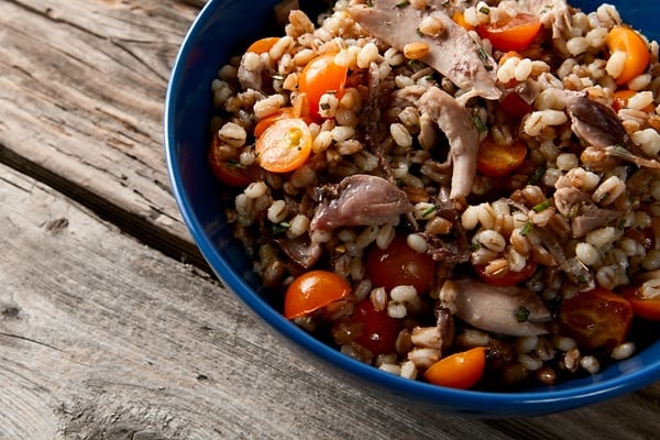 grouse salad with barley recipe