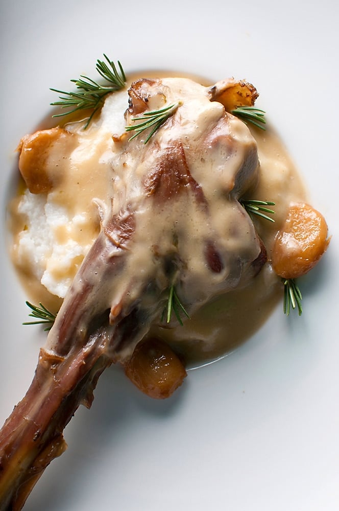 Venison Shanks with Garlic Braised Venison Shank Recipe