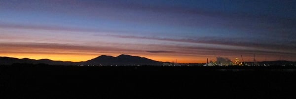 Predawn hours in the San Francisco Bay