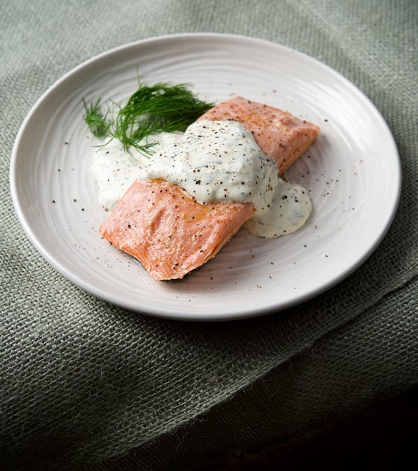 sous vide poached salmon recipe