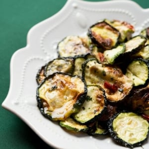 Sicilian dried zucchini on a plate