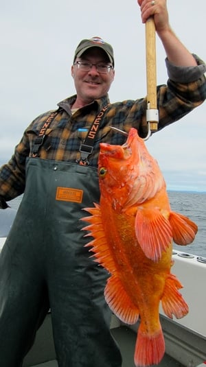 Hank Shaw with yelloweye rockfish