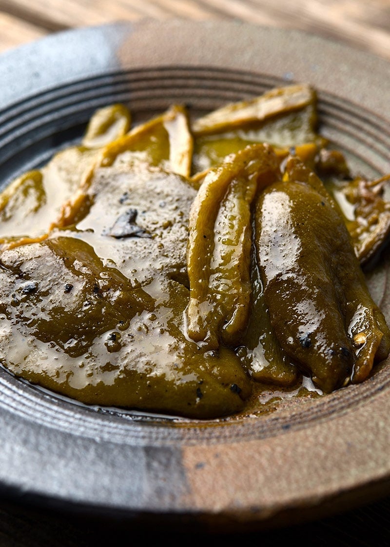 Close up of the smoked jalapenos recipe