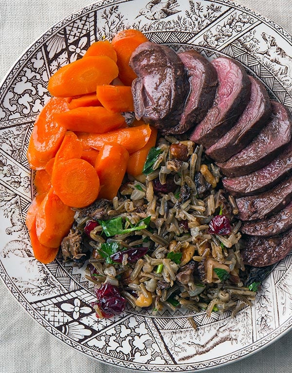 wild rice pilaf with duck
