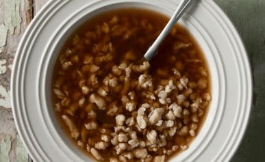 duck soup with riebele dumplings