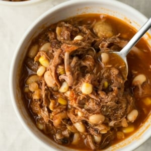 Kentucky burgoo in a bowl