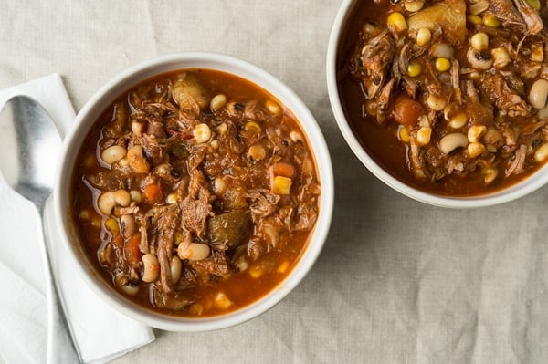 two bowls of kentucky burgoo 