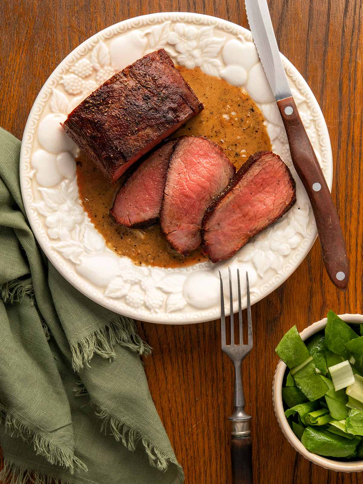 Porterhouse With Summer Au Poivre Sauce Recipe