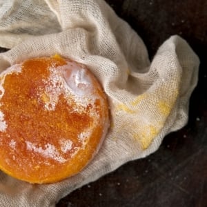 Salt cured egg yolk