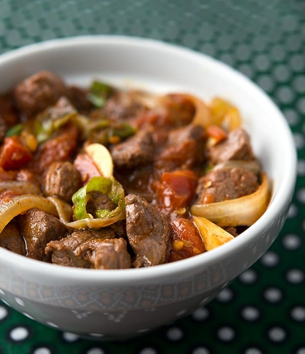 Ethiopian tibs recipe in a bowl