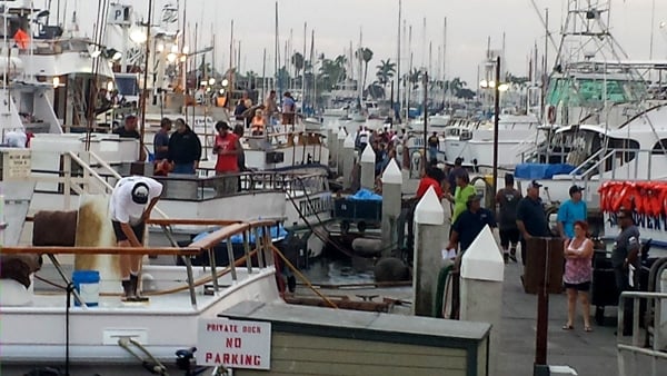 A group of people on a boat