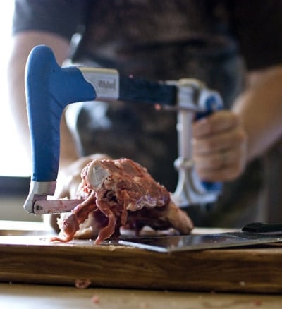 Hacksaws are key deer processing tools