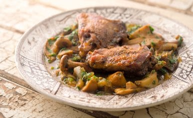 braised pheasant recipe mushrooms