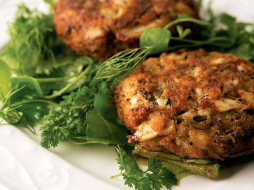 Fish Cakes with Wild Rice
