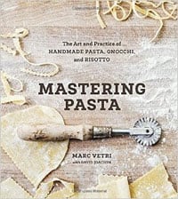 book cover of mastering pasta