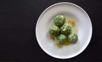 Italian spinach dumplings
