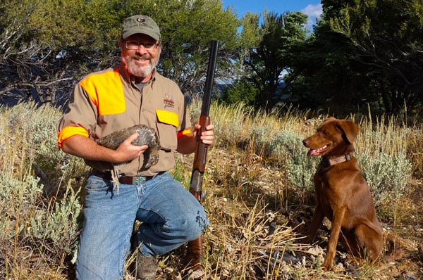 Hank Shaw with blue grouse