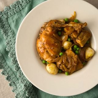 Braised rabbit with garlic recipe