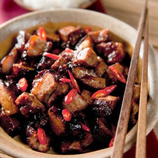 Char siu pork recipe in a bowl