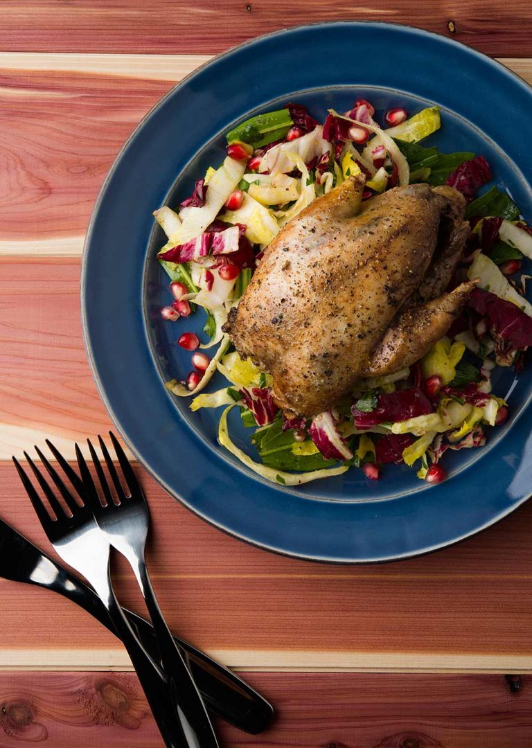 Pan Roasted Partridge Recipe with Winter Salad | Hank Shaw