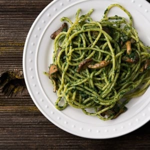 Nettle pesto with pasta