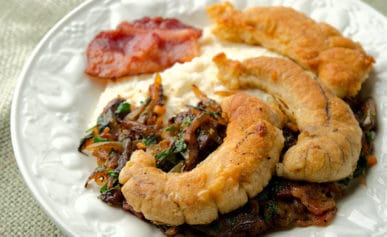 shad roe with bacon