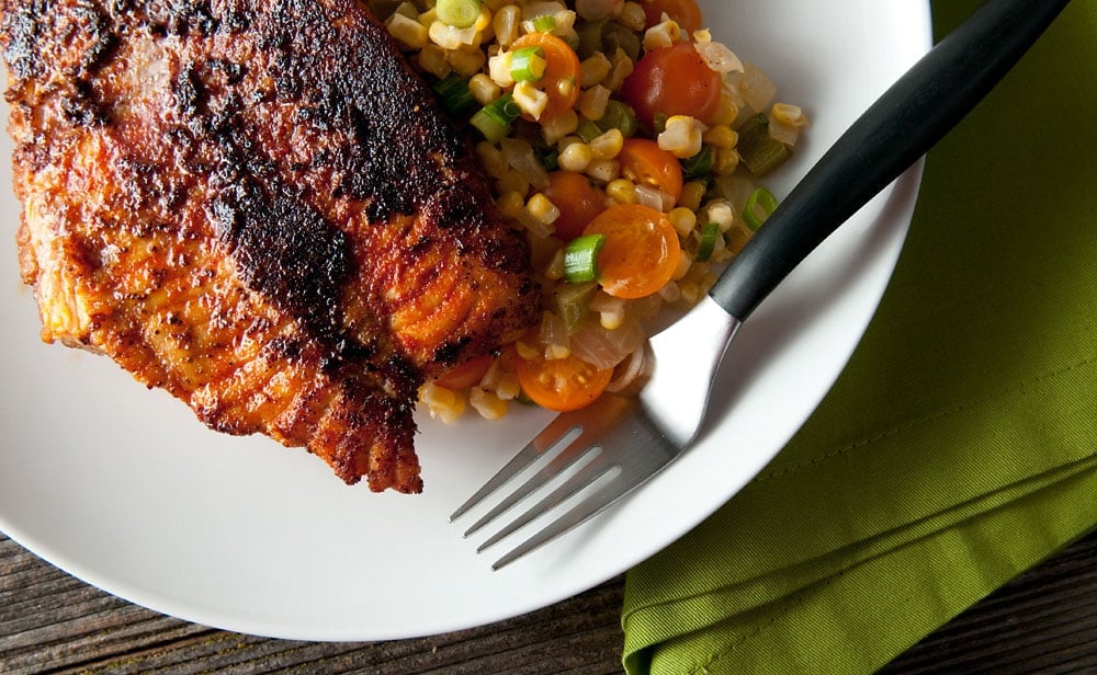 Blackened Fish with Thyme Butter - Southern Cast Iron