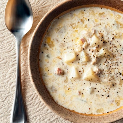 clam chowder soup can