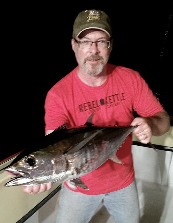 Hank Shaw with a blackfin tuna. 